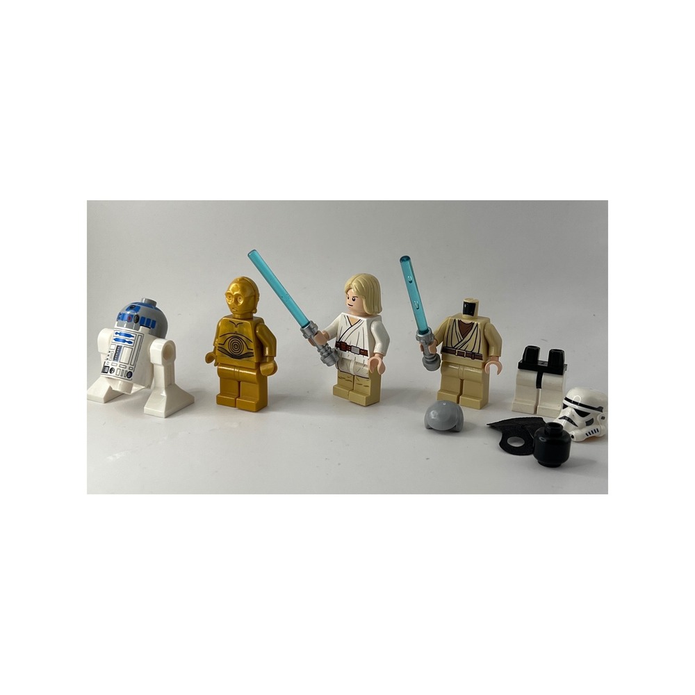 LEGO 2010 Star Wars Lukes Landspeeder 8092 Minifigures Obi-Wan C-3PO R2-D2 Set - Picture 7 of 11